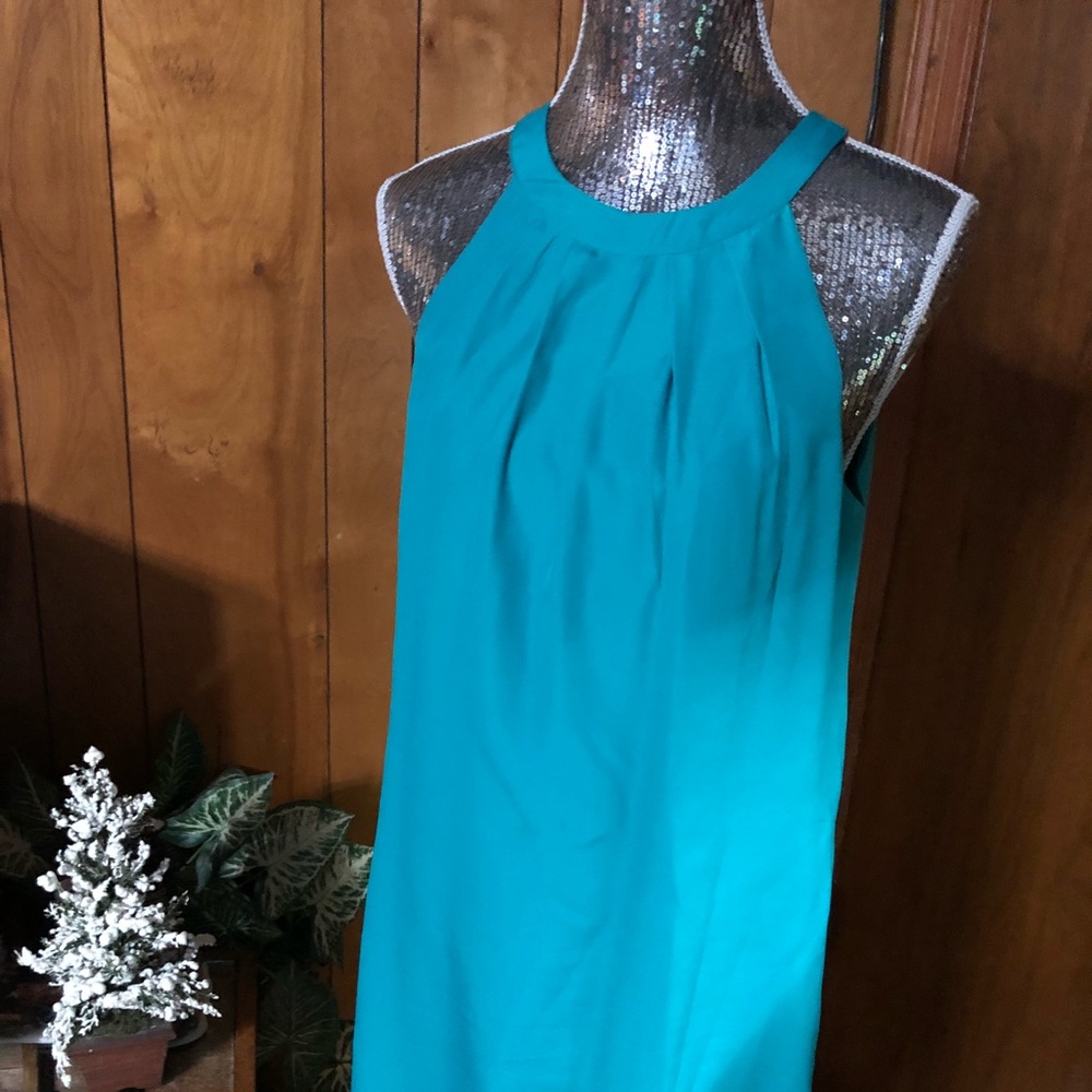 J. Crew Turquoise dress with Back Interest